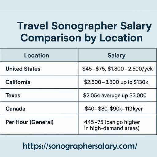 Travel Sonographer Salary (2025)