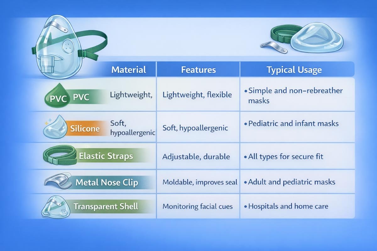 Oxygen Mask Materials