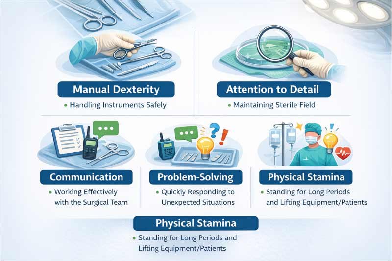 Skills Needed for Surgical Technologists