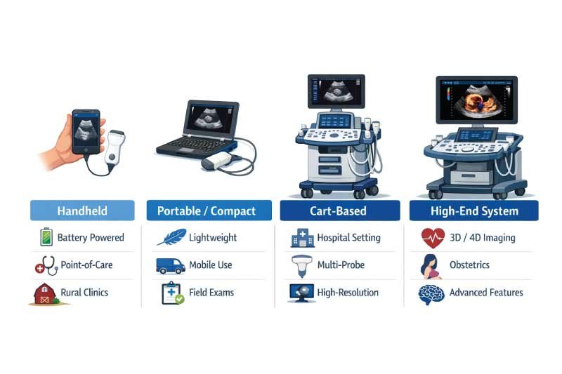 Types of Ultrasound Machines by Size