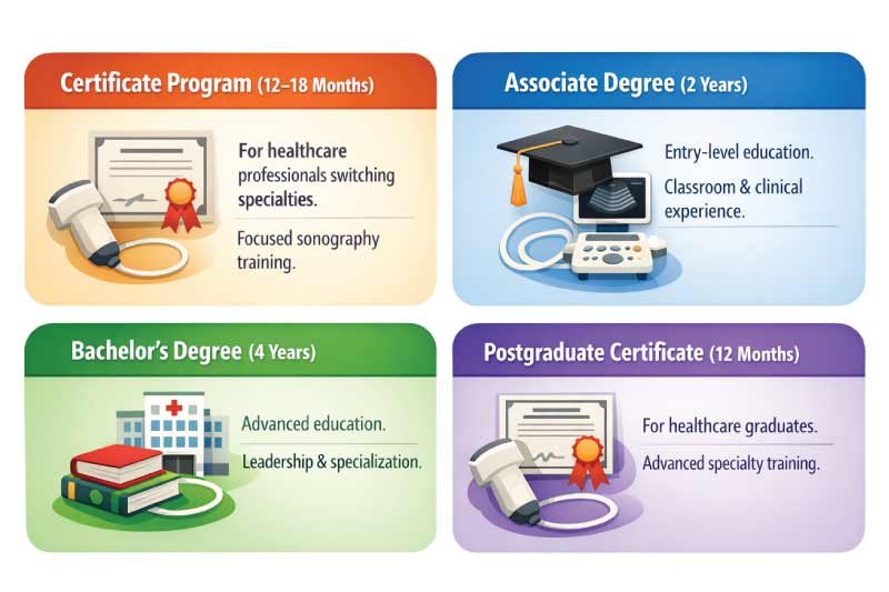 Types of Ultrasound Tech Programs Available