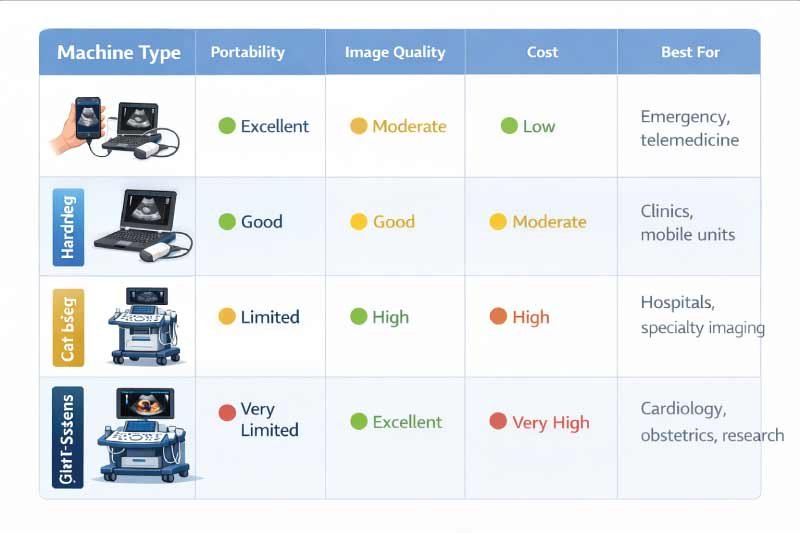 Ultrasound Machine Size and Portability Comparison