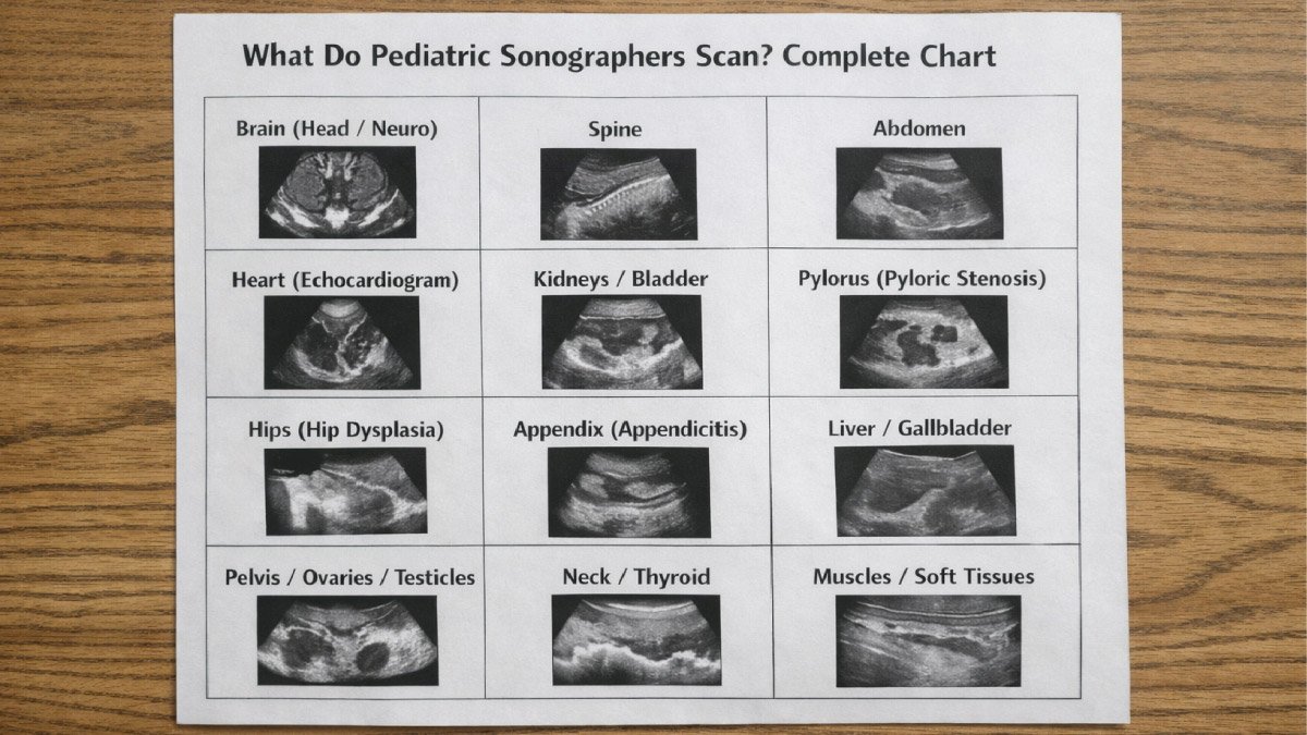 What Do Pediatric Sonographers Scan