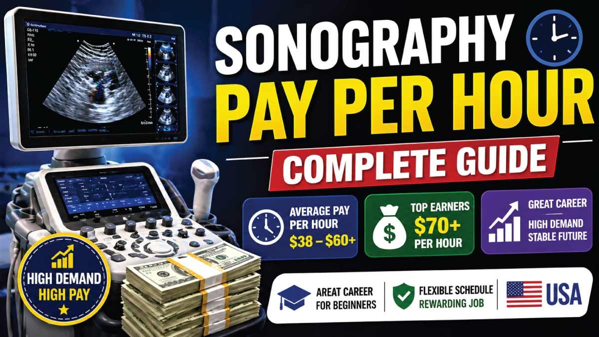 Sonography Pay Per Hour in 2026