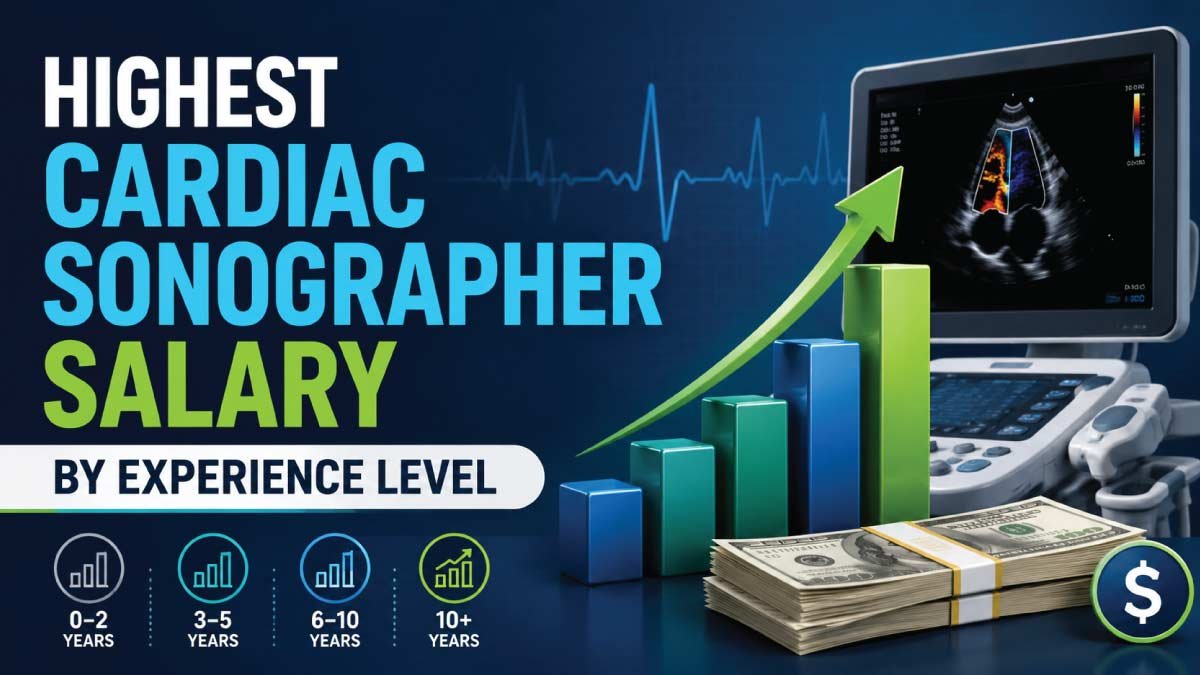 Highest Cardiac Sonographer Salary by Experience Level